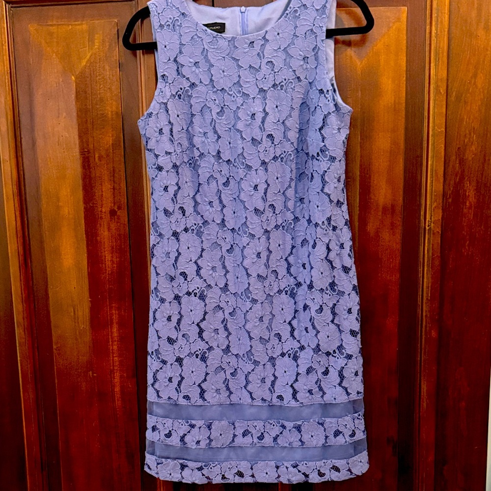 AB Studio Lavender/blue Lace Dress